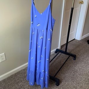 Purple floral sundress